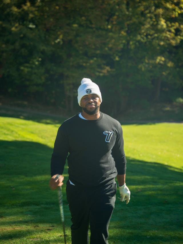 Ryan Ray on the course