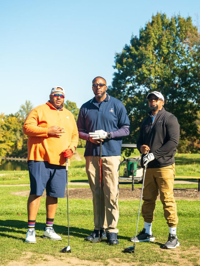 The Sand Trapperz team on the course